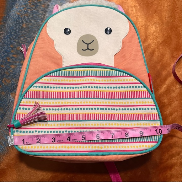 Skip Hop Zoo Llama Colorful Toddler child backpack tassel zipper pulls - Picture 11 of 14